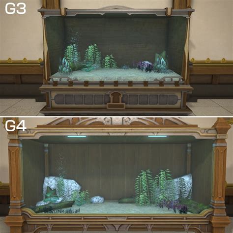 For use in any tier aquarium. . Ffxiv tank trimmings
